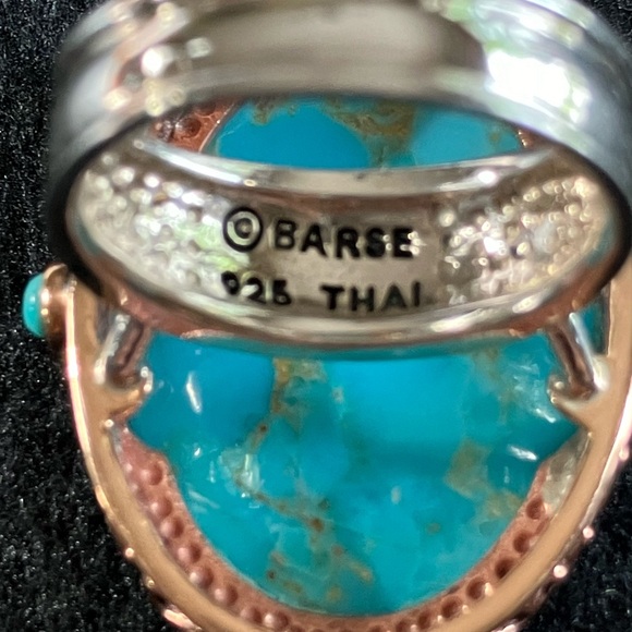 Barse Genuine Turquoise Statement Ring Size 9 - Picture 4 of 5
